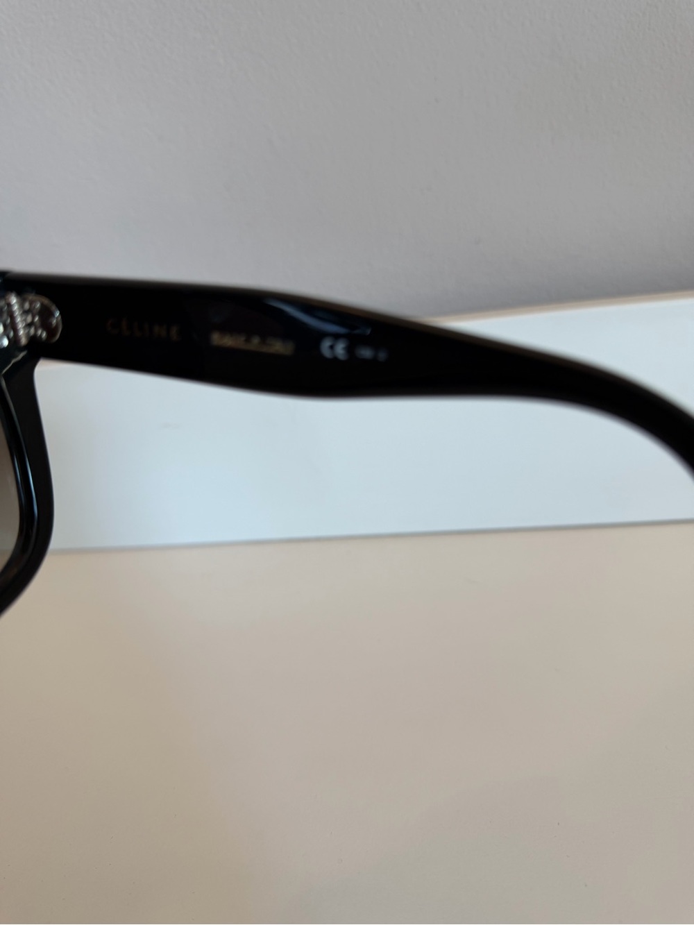 Celine Baby Audrey Sunglasses Black CL 41805/S 807HA 54-23 145 Italy - Picture 4 of 6